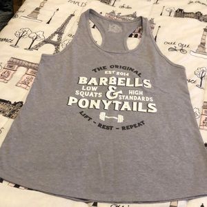 Barbells & Ponytails Racer Back